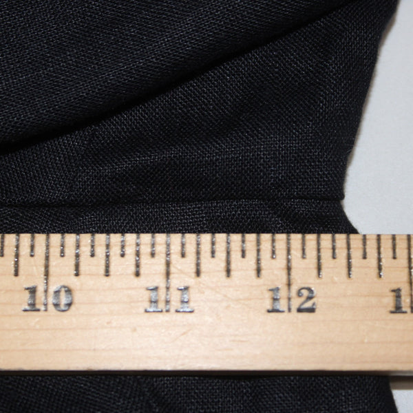 Chaps Pant NEW Sz 12 x 29 Black Pockets Lined Wide Leg 100% Linen Acetate Pant