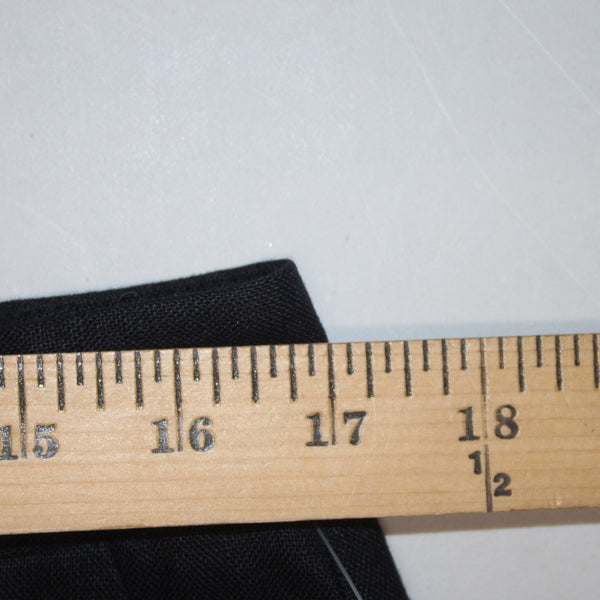 Chaps Pant NEW Sz 12 x 29 Black Pockets Lined Wide Leg 100% Linen Acetate Pant