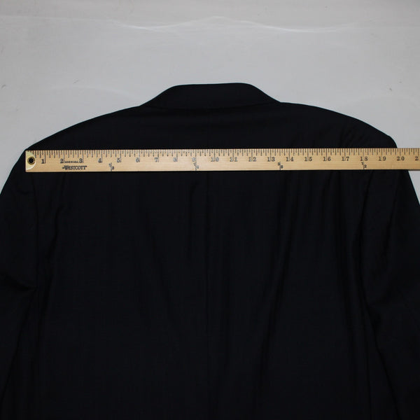 Snead For Men 44L Blazer Jacket Navy Blue Two Button 100% Wool Blazer Jacket