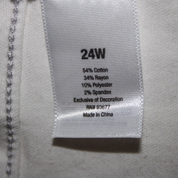 Ana NEW $56 Jegging Sz 24W x 29 White Mid Rise Stretch Skinny Leg Cotton Pant