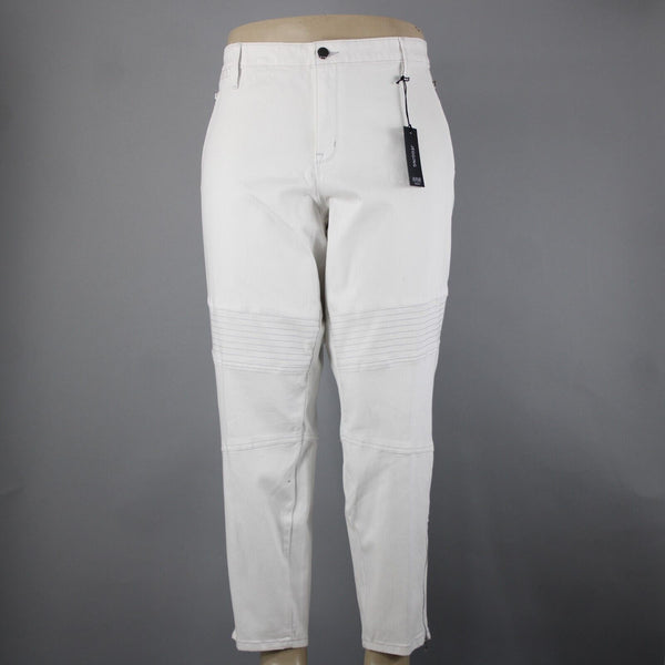 Ana NEW $56 Jegging Sz 24W x 29 White Mid Rise Stretch Skinny Leg Cotton Pant