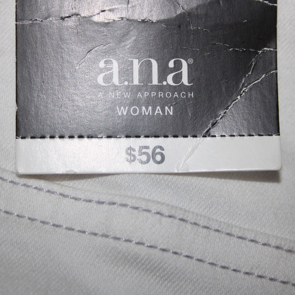 Ana NEW $56 Jegging Sz 24W x 29 White Mid Rise Stretch Skinny Leg Cotton Pant