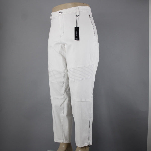 Ana NEW $56 Jegging Sz 24W x 29 White Mid Rise Stretch Skinny Leg Cotton Pant