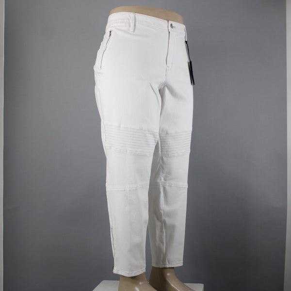 Ana NEW $56 Jegging Sz 24W x 29 White Mid Rise Stretch Skinny Leg Cotton Pant