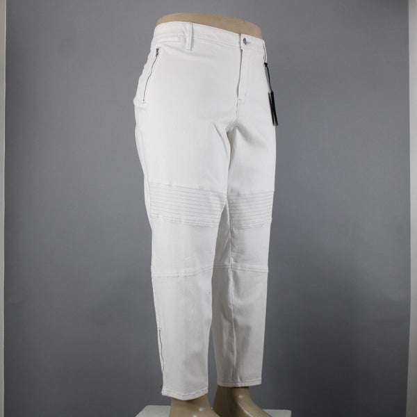 Ana NEW $56 Jegging Sz 24W x 29 White Mid Rise Stretch Skinny Leg Cotton Pant