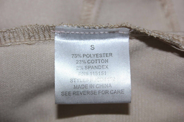 Romeo & Juliet Sz S Tan Taupe Color Contrast Poly Cotton Blend Slip Dress