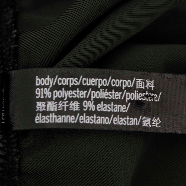 Victoria Sport Sz M Green Black Star Detail Velour Open Back Poly Body Suit Top