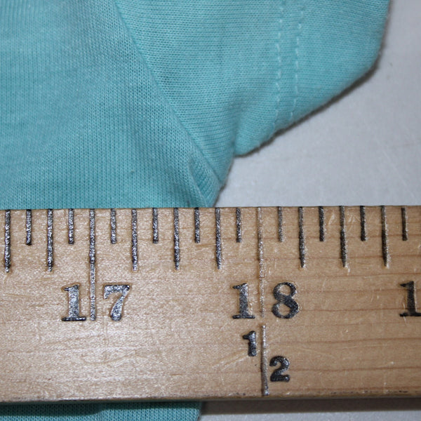 Xersion AW Top Sz S Aqua Blue Twist Front Round Neck Polyester Rayon AW Top