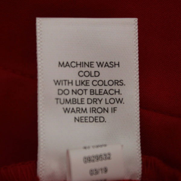 Westport NEW $40 Signature Fit Sz 22W x 25 Red Mid Rise Cotton Nylon Capri Pant