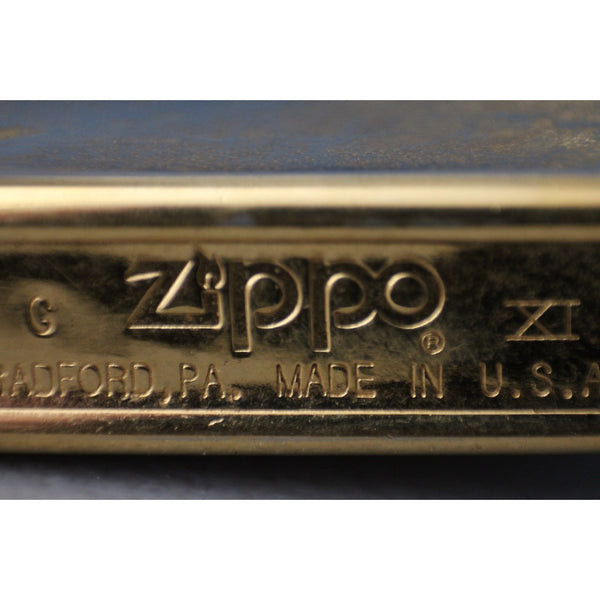 Zippo 3D Cat Lighter Gold Tone 3D Art Cat Resting On Top Zippo Lighter