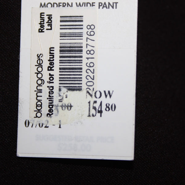 Eileen Fisher Pant NEW $155 Sz 2X x 31 Dark Brown Crepe Elastic Waist 100% Silk