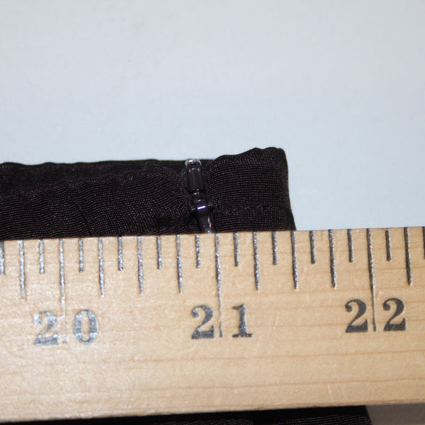 Eileen Fisher Pant NEW $155 Sz 2X x 31 Dark Brown Crepe Elastic Waist 100% Silk