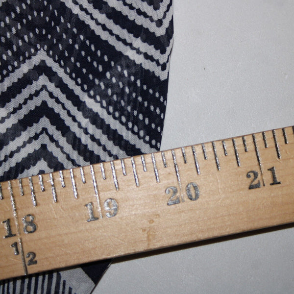 City Triangles Sz S Navy Blue White Lined Elastic Waist 100% Polyester Dress