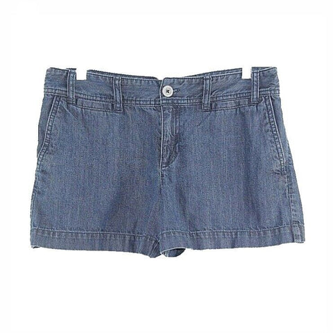 Loft Sz 6 X 4 Denim Back Flap Pocket Cotton Shorts