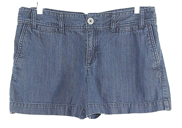 Loft Sz 6 X 4 Denim Back Flap Pocket Cotton Shorts