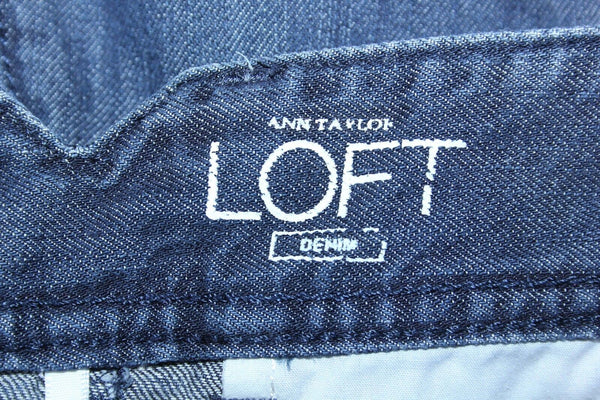 Loft Sz 6 X 4 Denim Back Flap Pocket Cotton Shorts