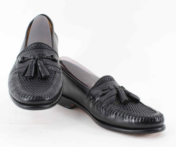 Sandro 9.5M Black Leather Men's Loafer Shoe
