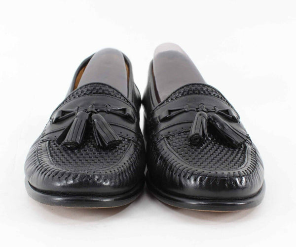 Sandro 9.5M Black Leather Men's Loafer Shoe