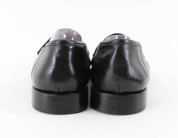 Sandro 9.5M Black Leather Men's Loafer Shoe