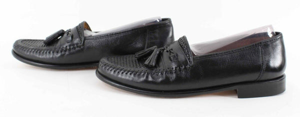 Sandro 9.5M Black Leather Men's Loafer Shoe