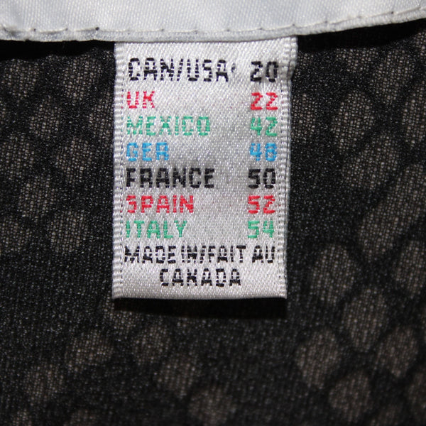 Joseph Ribkoff Dress NEW Sz 20 Black Tan Gold Eyelets Sleeveless Polyester Dress