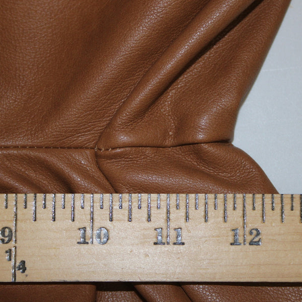 7 for All ManKind NEW Sz L x 26" Camel Faux Leather Polyurethane Poly Lined Pant