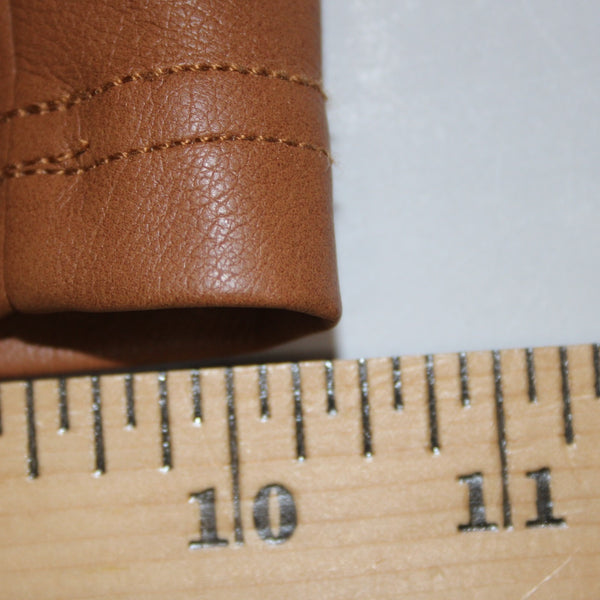 7 for All ManKind NEW Sz L x 26" Camel Faux Leather Polyurethane Poly Lined Pant