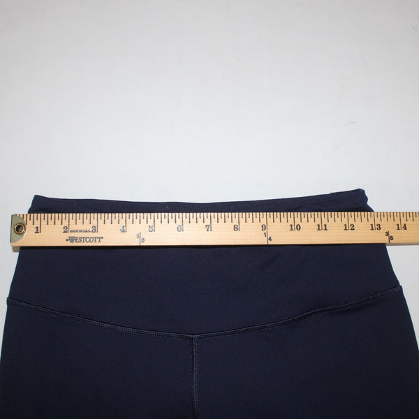Victoria Sport AW Bra Legging Set Sz SP Navy Blue Silver Metallic Poly AW Set