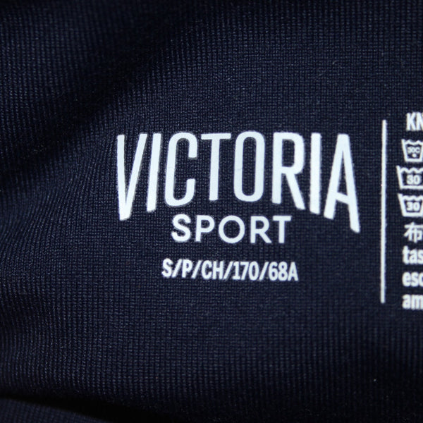 Victoria Sport AW Bra Legging Set Sz SP Navy Blue Silver Metallic Poly AW Set