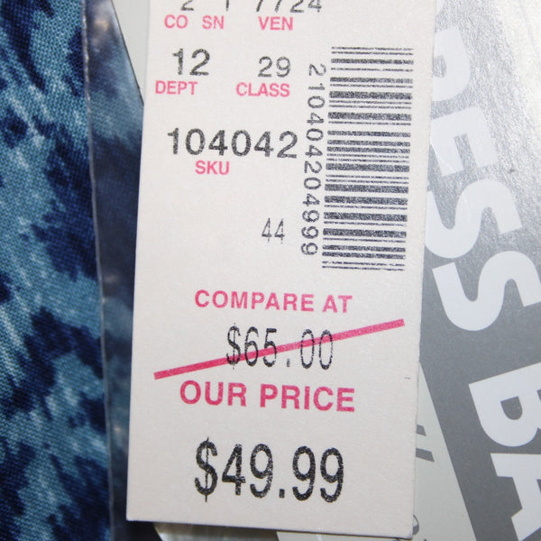 Dress Barn Dress NEW $50 Sz 18W Blue Navy Buttons Layered 100% Rayon Dress