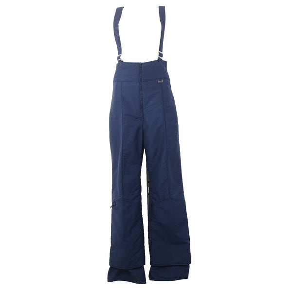 Mountain Goat White Stag Snow Pants Sz 36 Navy Blue Pockets One Piece 100% Poly