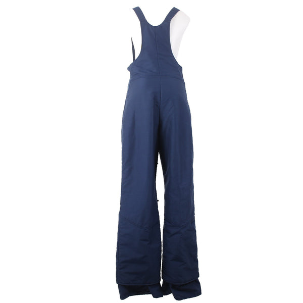 Mountain Goat White Stag Snow Pants Sz 36 Navy Blue Pockets One Piece 100% Poly