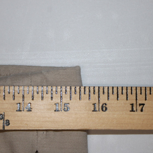 J Jill Pant Sz 10P X 26 Tan Elastic Waist Pockets Cotton Spandex Capri Pant