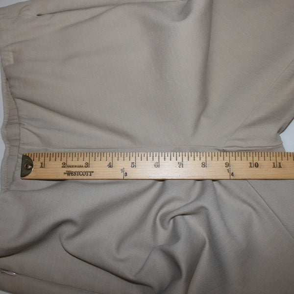 J Jill Pant Sz 10P X 26 Tan Elastic Waist Pockets Cotton Spandex Capri Pant