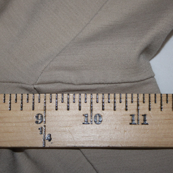 J Jill Pant Sz 10P X 26 Tan Elastic Waist Pockets Cotton Spandex Capri Pant