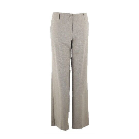 J Jill Sz 10 x 31.5 Tan Polyester Viscose Spandex Trouser Pant
