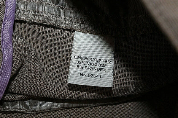 J Jill Sz 10 x 31.5 Tan Polyester Viscose Spandex Trouser Pant