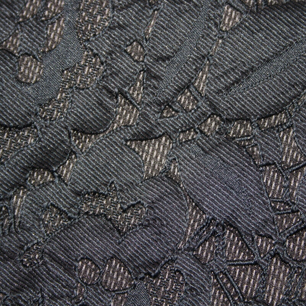 Ann Taylor S 4 Blue Black Grey Lace Overlay Lined 100% Polyester Pencil Skirt