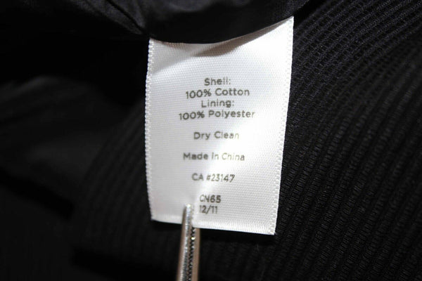 Talbots NEW $169 Sz 4P Black Lined Textured Cross Back Cotton Poly Dress