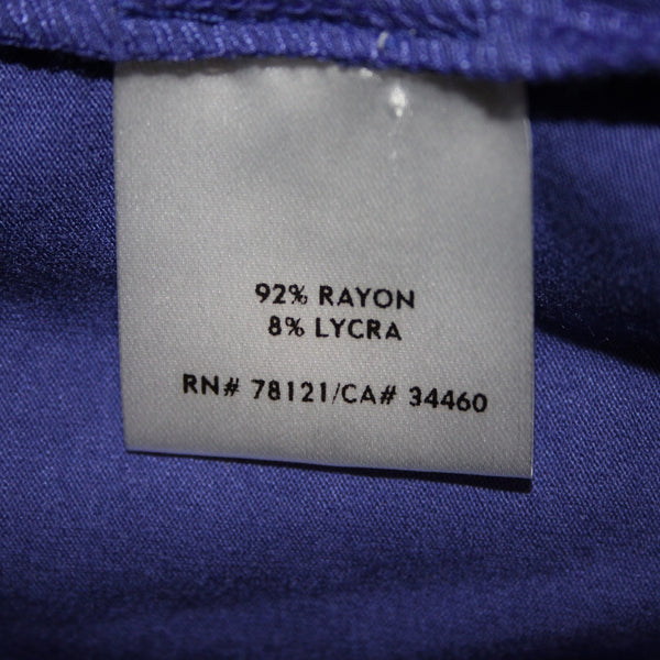 Eileen Fisher Top NEW $88 Sz 2X Iris Blue Jewel Neck Shell Rayon Lycra Top