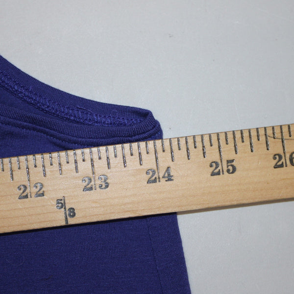 Eileen Fisher Top NEW $88 Sz 2X Iris Blue Jewel Neck Shell Rayon Lycra Top