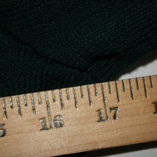 Toula Vintage Sz 4 Dark Green Collared Zip Santana Knit Bodycon Dress