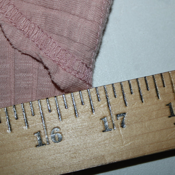 Kori America NEW $50 Sz S Mauve Pink Rib Contrast Cap Sleeve Midi Cotton Dress
