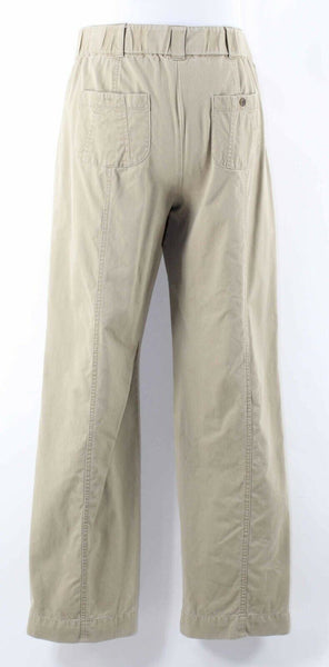 J Jill 6 x 31" Tan Straight Leg 100% Cotton Casual Unlined Pant