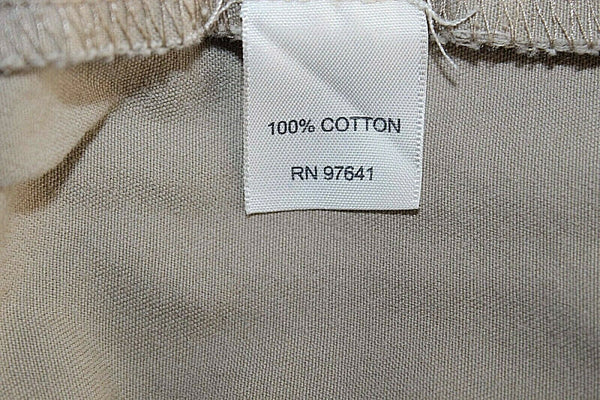 J Jill 6 x 31" Tan Straight Leg 100% Cotton Casual Unlined Pant