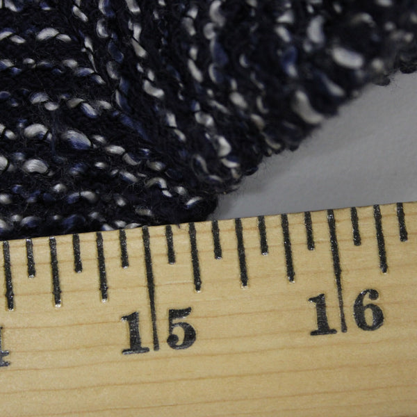 J Crew Sz XS Navy Blue White Zipper Long Sleeve Knit Cotton Acrylic Jacket
