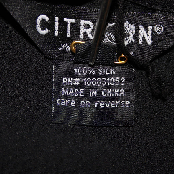 Citron Top NEW $88 Sz 2x Black Round Neck Sleeveless 100% Silk Top