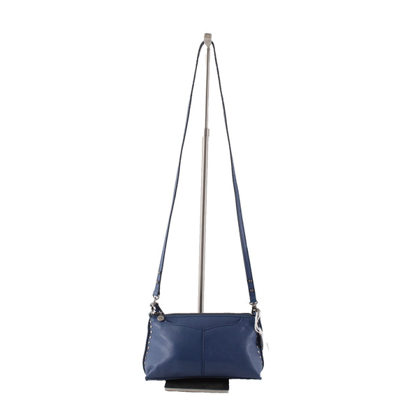 The Sak Purse NEW $129 Silver Lake 10 x 5 x 1 Blue Silver Tone Hardware Leather