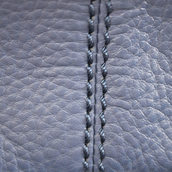 The Sak Purse NEW $129 Silver Lake 10 x 5 x 1 Blue Silver Tone Hardware Leather