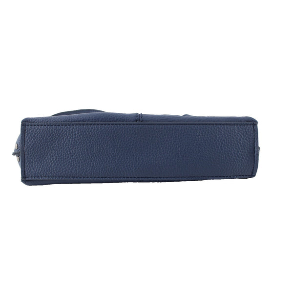 The Sak Purse NEW $129 Silver Lake 10 x 5 x 1 Blue Silver Tone Hardware Leather